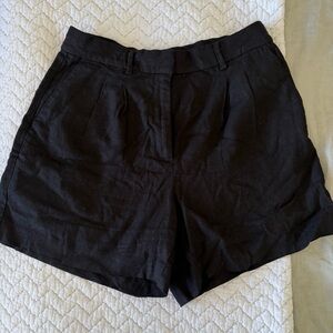 Old Navy Women's Black Linen Shorts